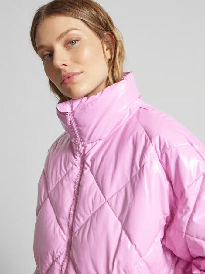 Aim'n Peony Pink Diamond Quilt Puffer Jacket Pink Dames