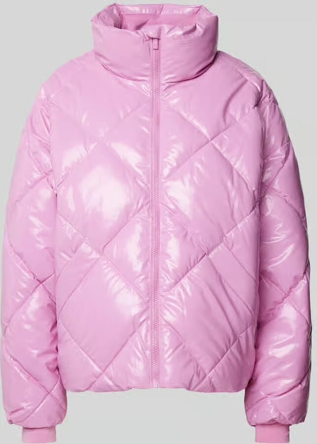 Aim'n Peony Pink Diamond Quilt Puffer Jacket Pink Dames - Foto 2
