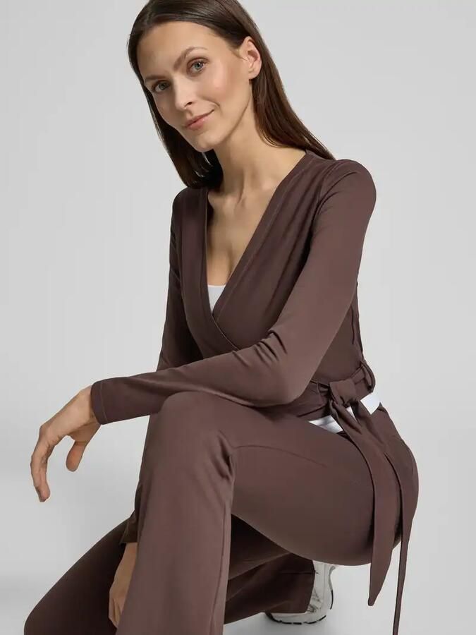 AIM'N Dames Truien & Vesten Shape Seamless Wrap Long Sleeve Bruin - Foto 5