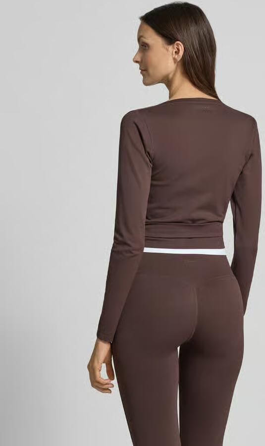 AIM'N Dames Truien & Vesten Shape Seamless Wrap Long Sleeve Bruin - Foto 6