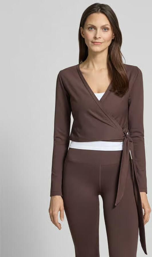 AIM'N Dames Truien & Vesten Shape Seamless Wrap Long Sleeve Bruin - Foto 7