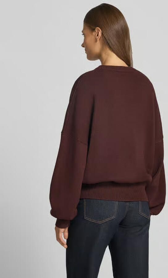 Aim'n oversized gebreide pullover van viscosemix - Foto 3