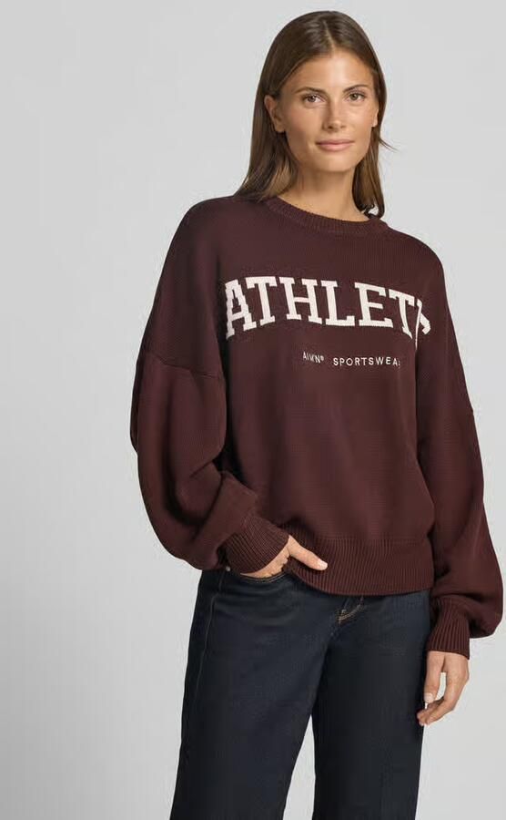 Aim'n oversized gebreide pullover van viscosemix - Foto 2