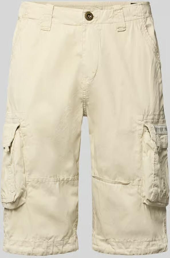 Alpha industries Bermuda's met klepzakken en logostitching - Foto 2