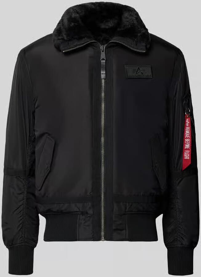 Alpha industries Bomberjack met opstaande kraag en ritssluiting