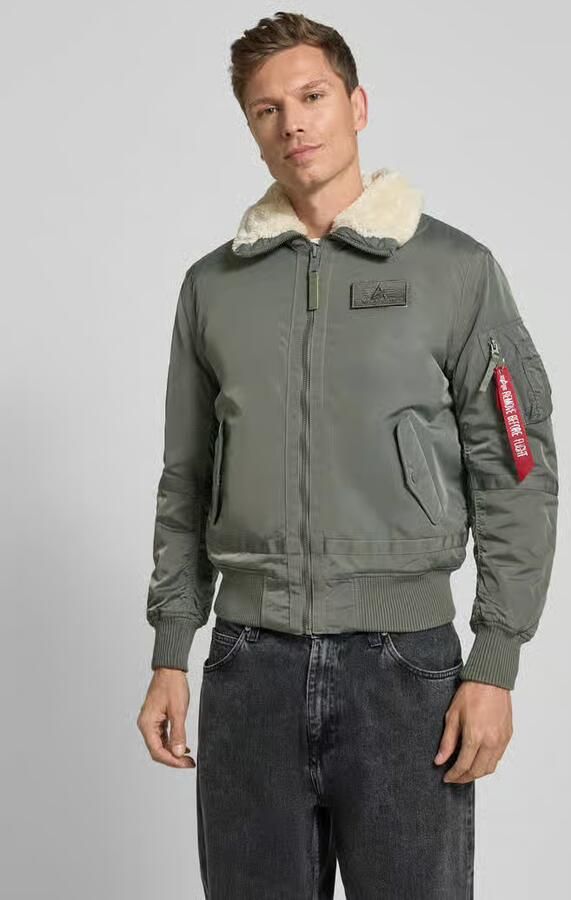 Alpha industries Bomberjack met ritssluiting en labelpatch - Foto 8