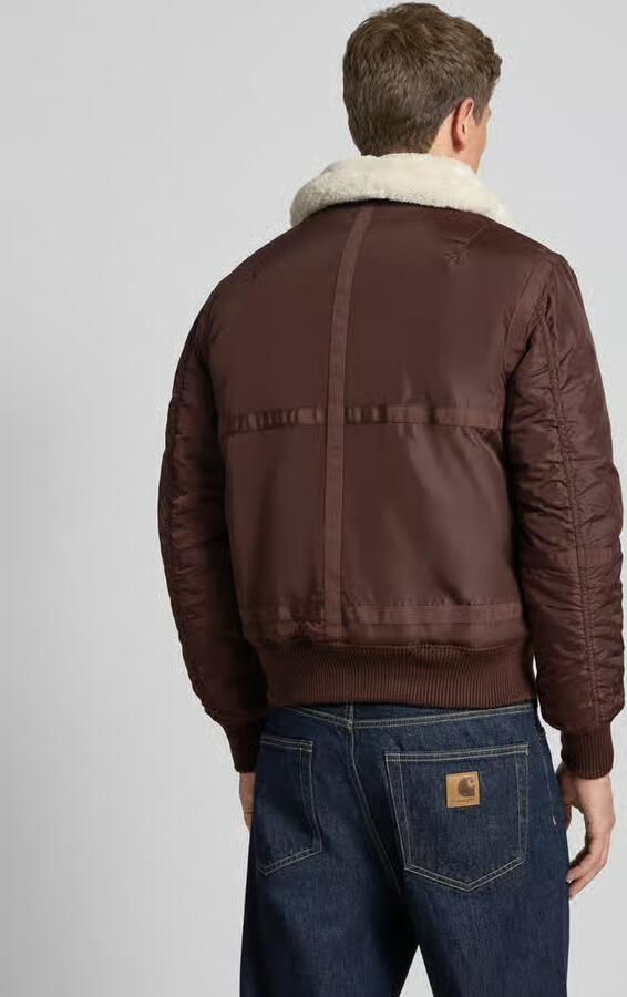 Alpha industries Bomberjack met ritssluiting en labelpatch