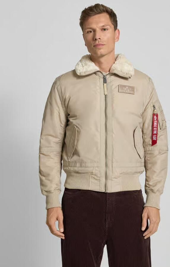 Alpha industries Bomberjack met ritssluiting en labelpatch - Foto 2