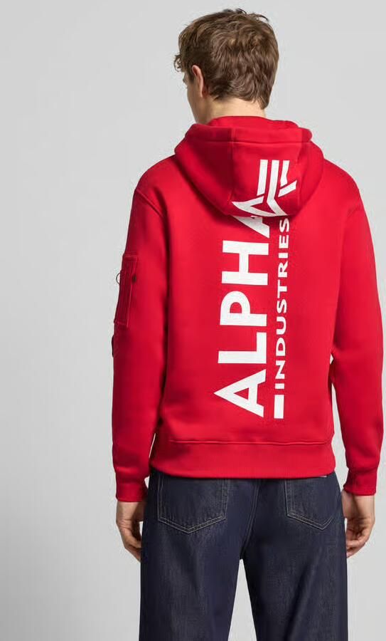 Alpha Industries Hoodie Men Hoodies Back Print Hoody - Foto 7