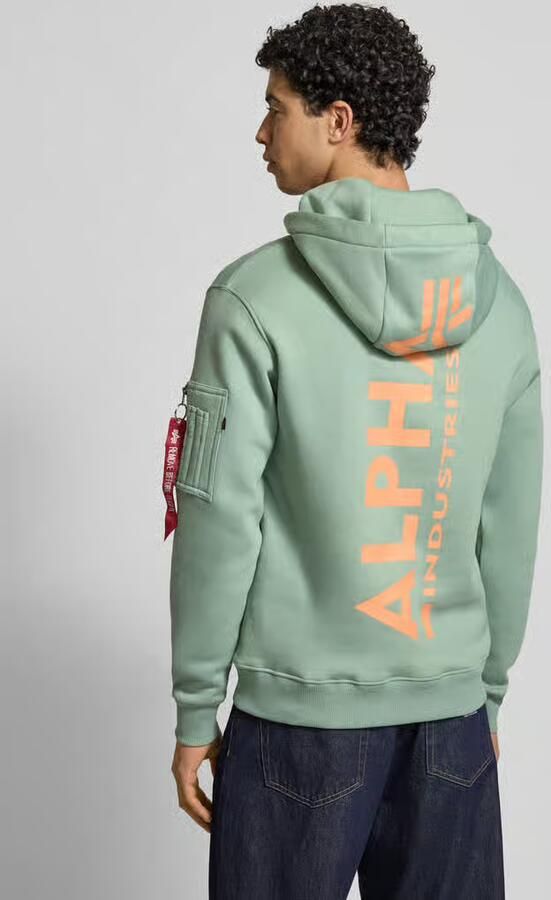 Alpha industries Hoodie met kangoeroezak - Foto 4