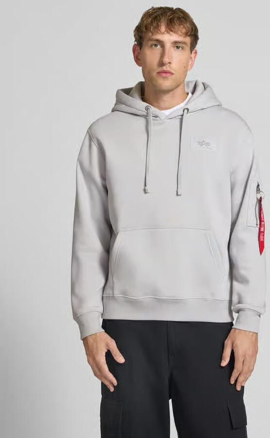 Alpha industries Hoodie met labeldetails model 'BACK PRINT HOODY' - Foto 3