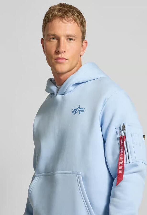 Alpha industries Hoodie met labeldetails - Foto 2