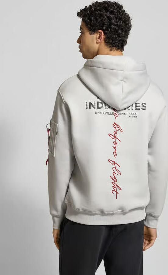 Alpha industries Hoodie met labeldetails