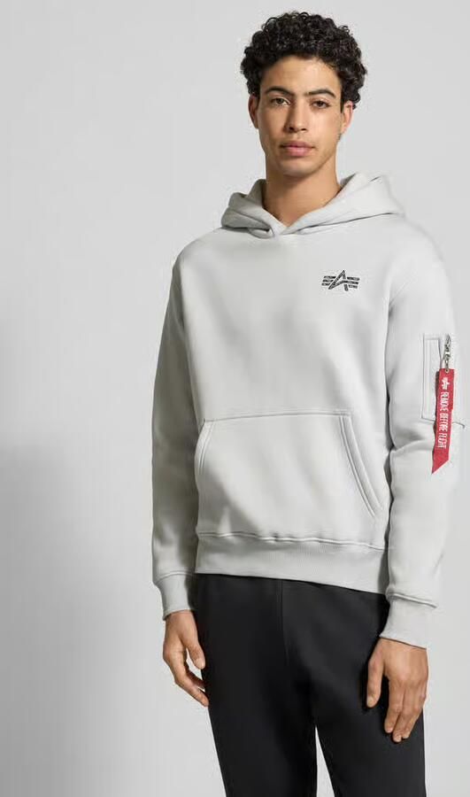 Alpha industries Hoodie met labeldetails - Foto 3