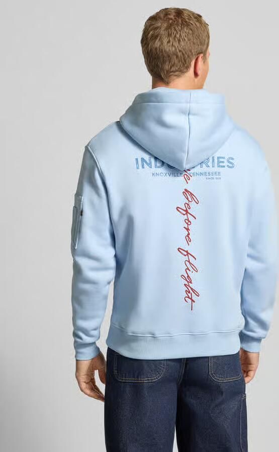 Alpha industries Hoodie met labeldetails