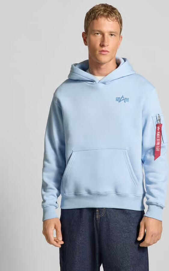 Alpha industries Hoodie met labeldetails - Foto 4