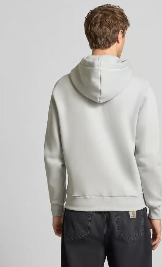 Alpha industries hoodie met labelprint en kangoeroezak