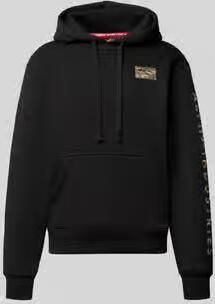 Alpha industries Hoodie met labelstitching model 'Camo Sleeve'