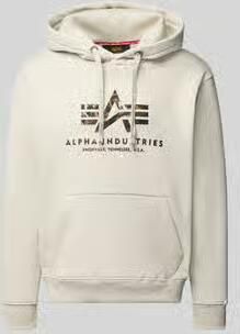 Alpha industries Hoodie met logo en kangoeroezak - Foto 3