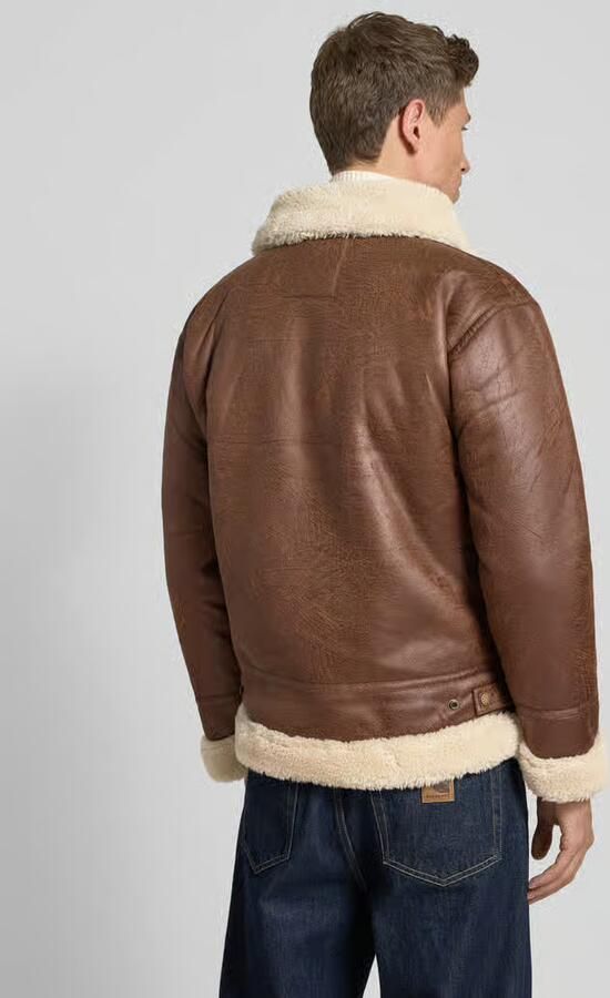 Alpha industries Bomberjack met platte kraag model 'B3' - Foto 5
