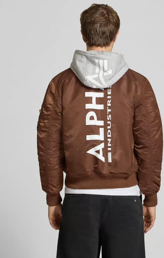 Alpha industries Regular fit bomberjack met capuchon - Foto 3