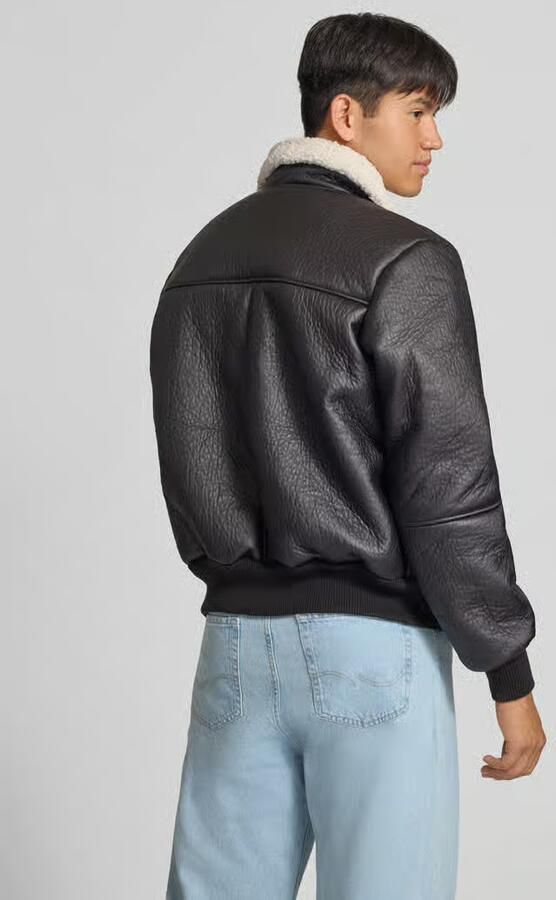 Alpha industries Regular fit bomberjack met kentkraag - Foto 3