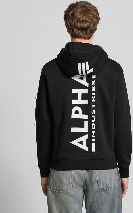 Alpha industries Back Print Hoodies Kleding black maat: XL beschikbare maaten:S M L XL XS XXL - Foto 7