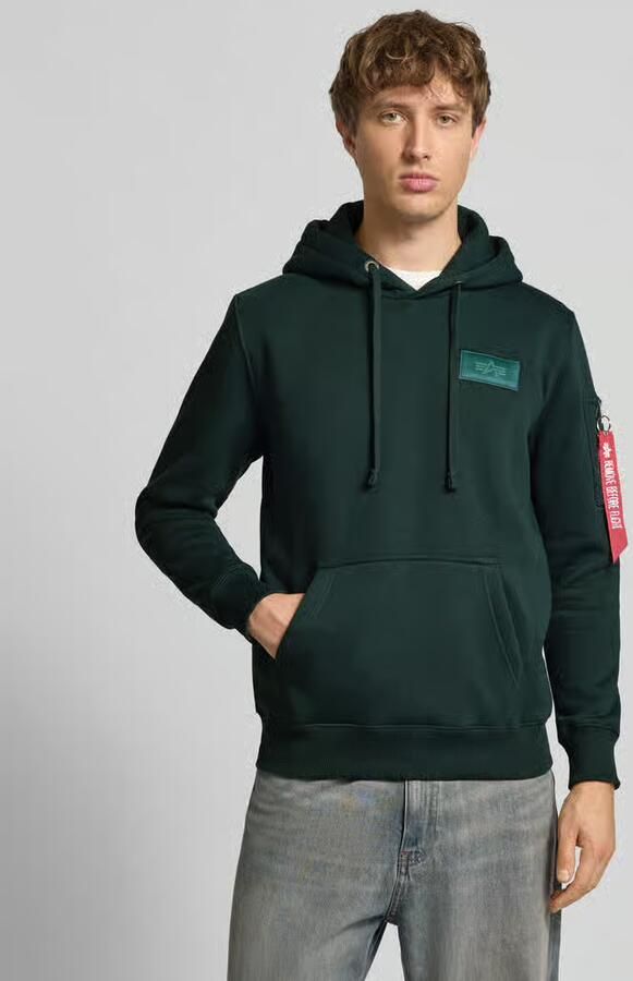 Alpha industries Hoodie met labeldetails model 'BACK PRINT HOODY' - Foto 2