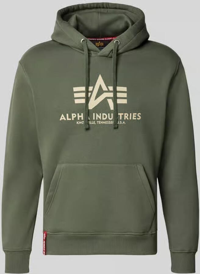 Alpha industries Regular fit hoodie van katoenmix met logoprint