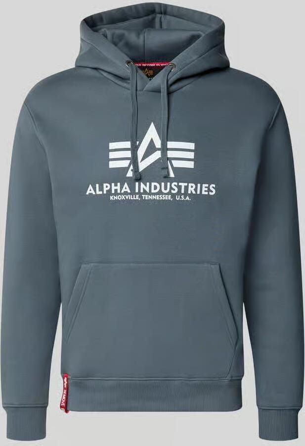 Alpha industries Regular fit hoodie van katoenmix met logoprint - Foto 5