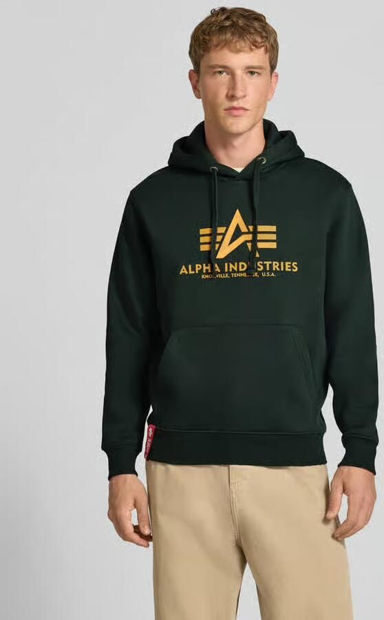 Alpha industries Regular fit hoodie van katoenmix met logoprint - Foto 9