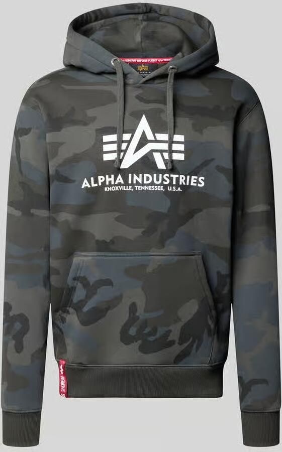 Alpha industries Regular fit hoodie van katoenmix met logoprint