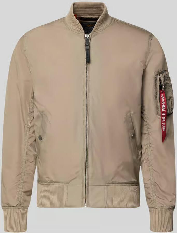 Alpha industries Klassieke Bomberjack met Ritssluiting Beige Heren - Foto 2