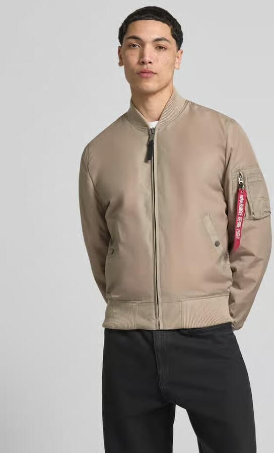 Alpha industries Klassieke Bomberjack met Ritssluiting Beige Heren - Foto 3