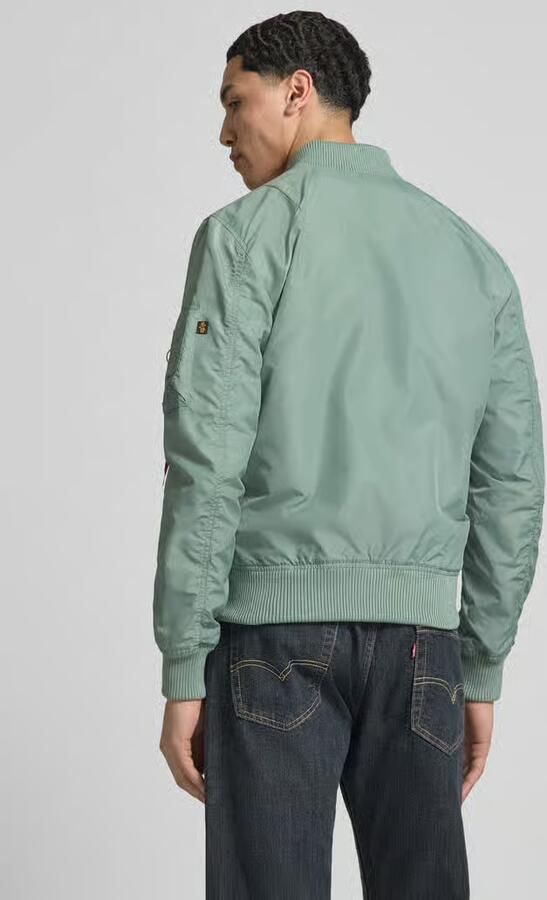 Alpha industries regular fit jack met opstaande kraag - Foto 4
