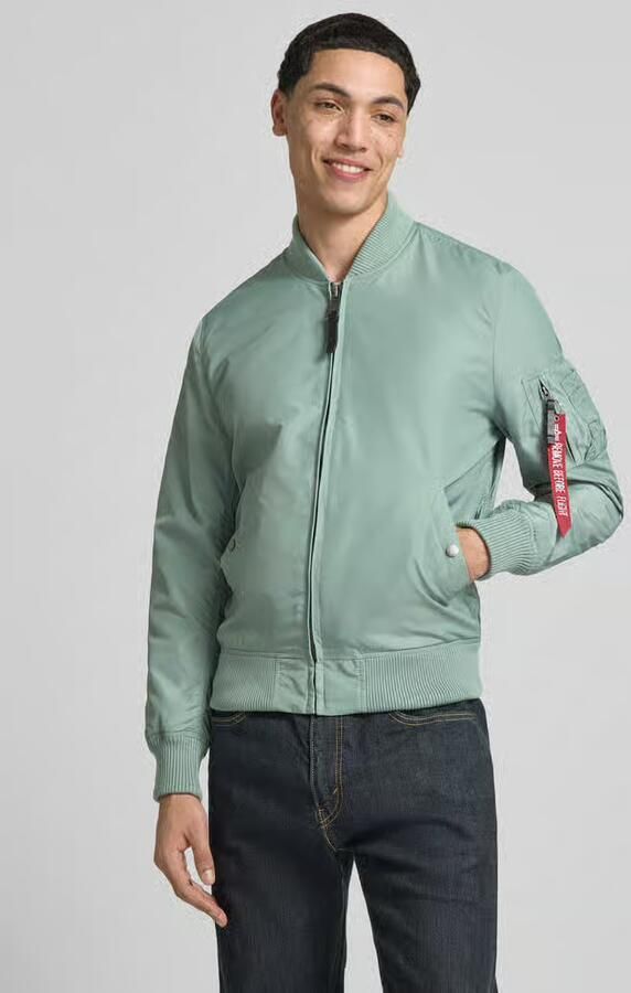 Alpha industries regular fit jack met opstaande kraag - Foto 3