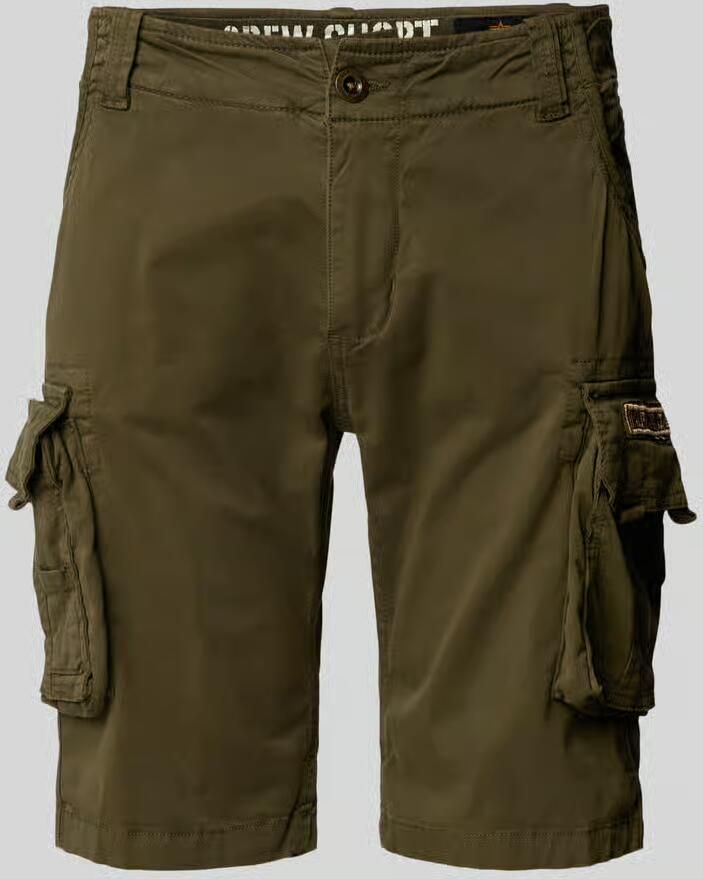 Alpha industries Crew Short Cargo shorts Kleding dark olive maat: 33 beschikbare maaten:29 30 31 32 33 38