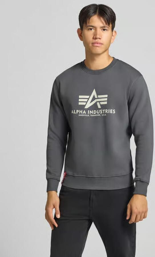 Alpha industries Regular fit sweatshirt van katoenmix met logoprint - Foto 7