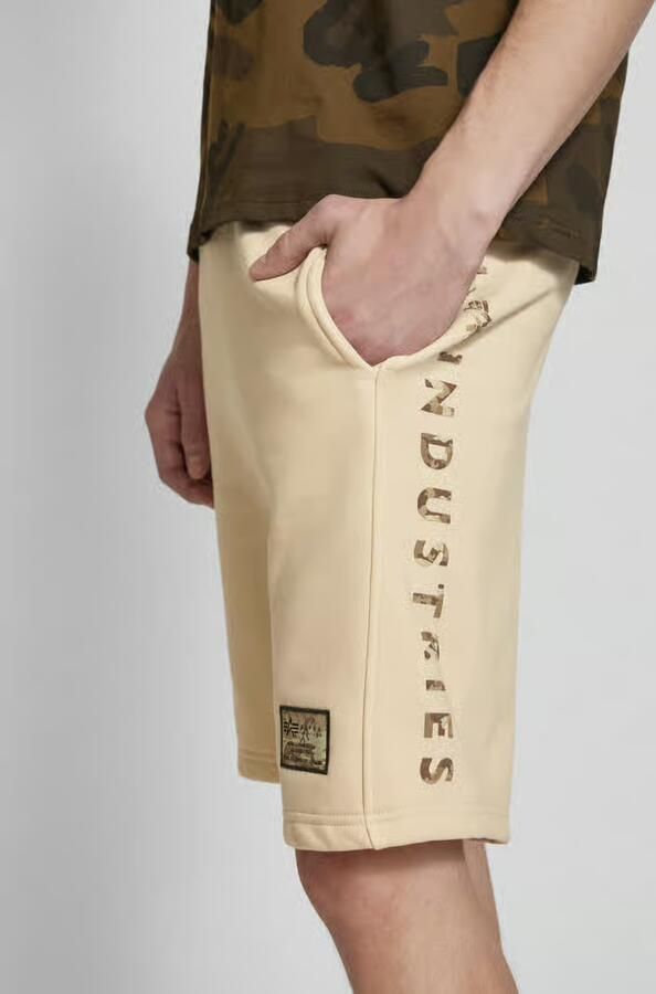 Alpha industries Regular fit sweatshorts met labelbadge