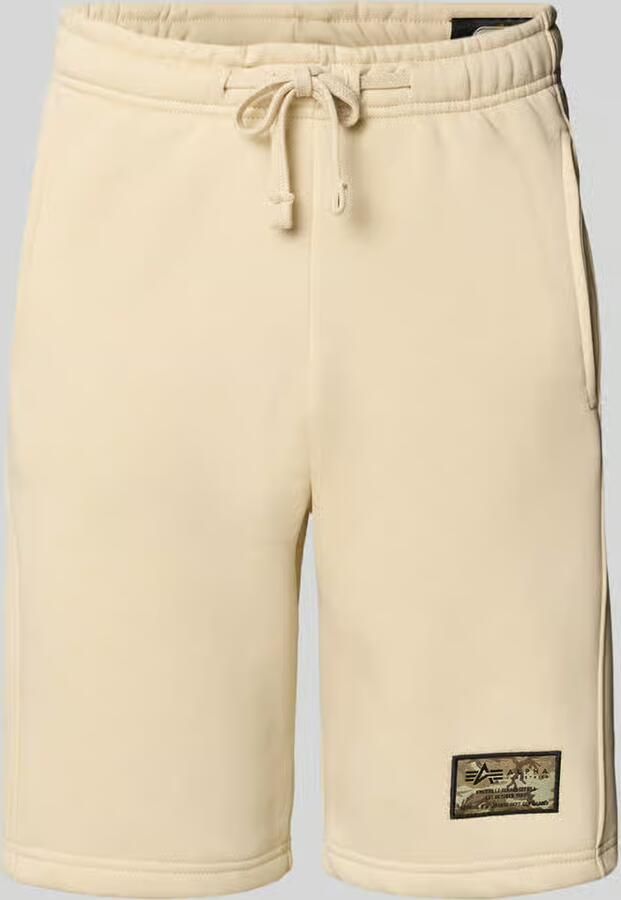 Alpha industries Regular fit sweatshorts met labelbadge - Foto 2