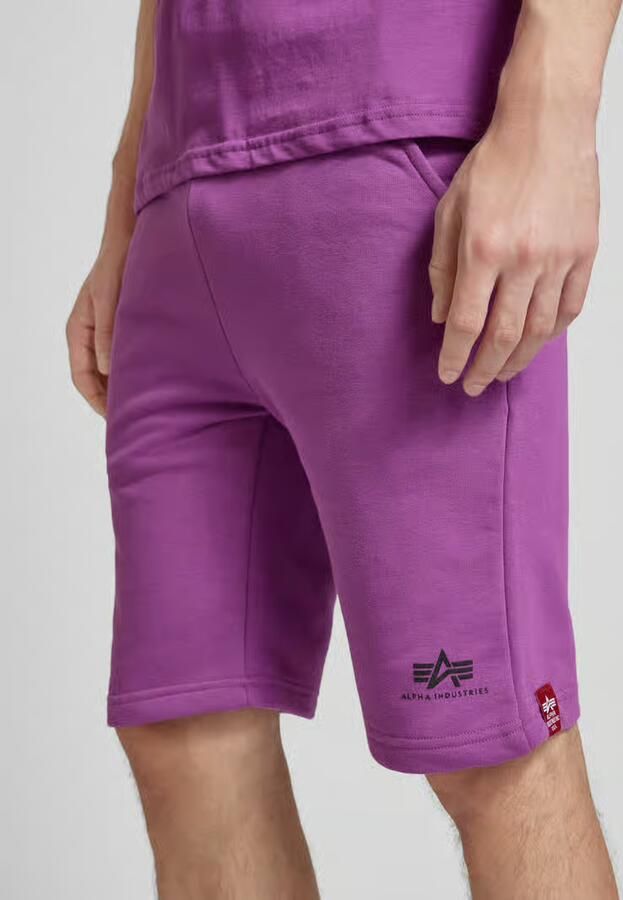 Alpha industries Regular fit sweatshorts met labelprint