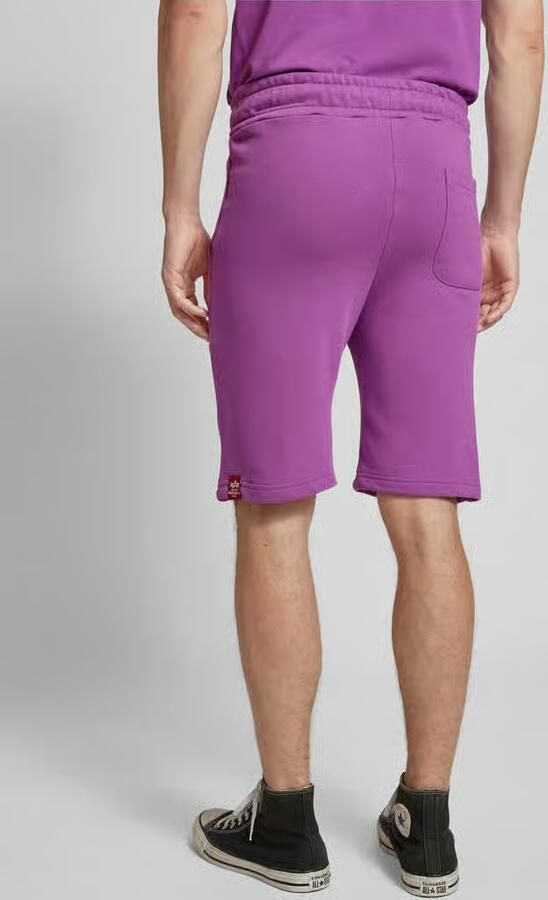 Alpha industries Regular fit sweatshorts met labelprint