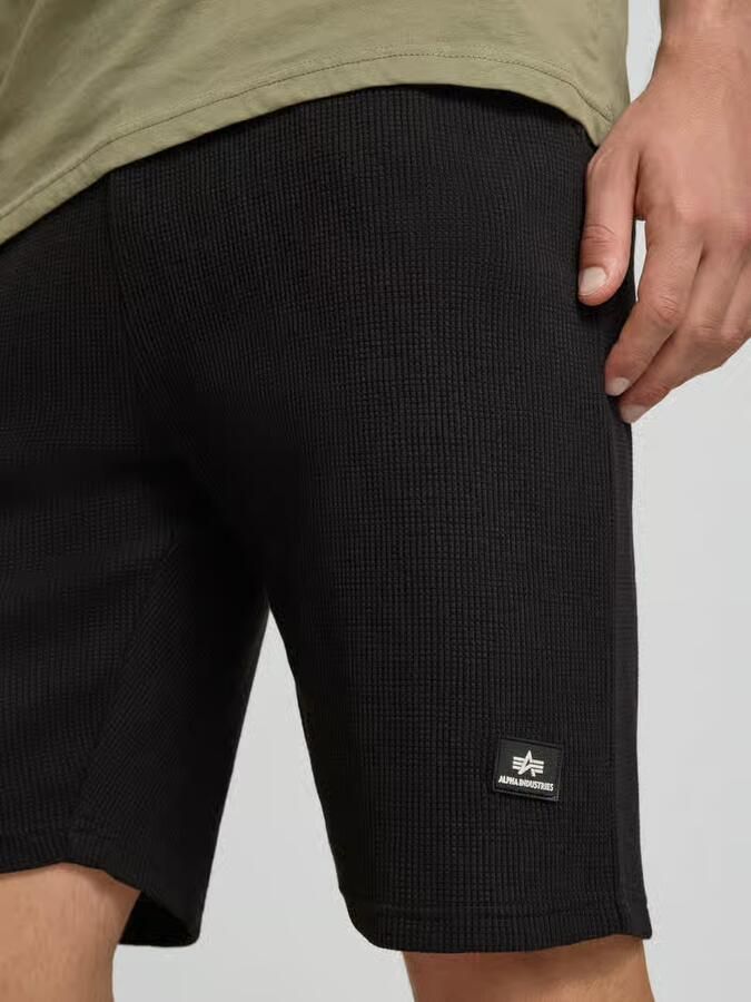 Alpha industries regular fit sweatshorts van puur katoen
