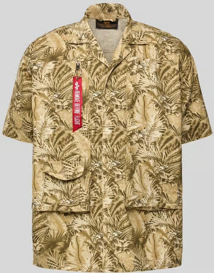 Alpha industries Relaxed fit vrijetijdsoverhemd met klepzak model 'Honolulu' - Foto 2