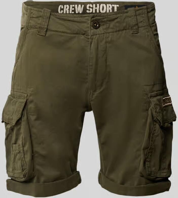 Alpha industries Crew Short Cargo shorts Kleding dark olive maat: 33 beschikbare maaten:29 30 31 32 33 38