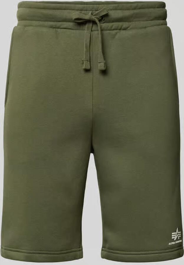 Alpha industries Sweatshorts met elastische band en tunnelkoord - Foto 9
