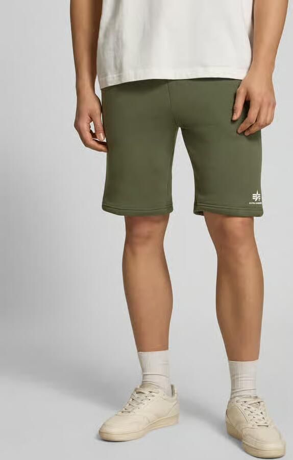 Alpha industries Sweatshorts met elastische band en tunnelkoord - Foto 12
