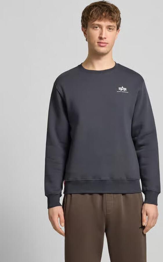 Alpha Industries Sweater Men Sweatshirts Basic Sweater Small Logo - Foto 5