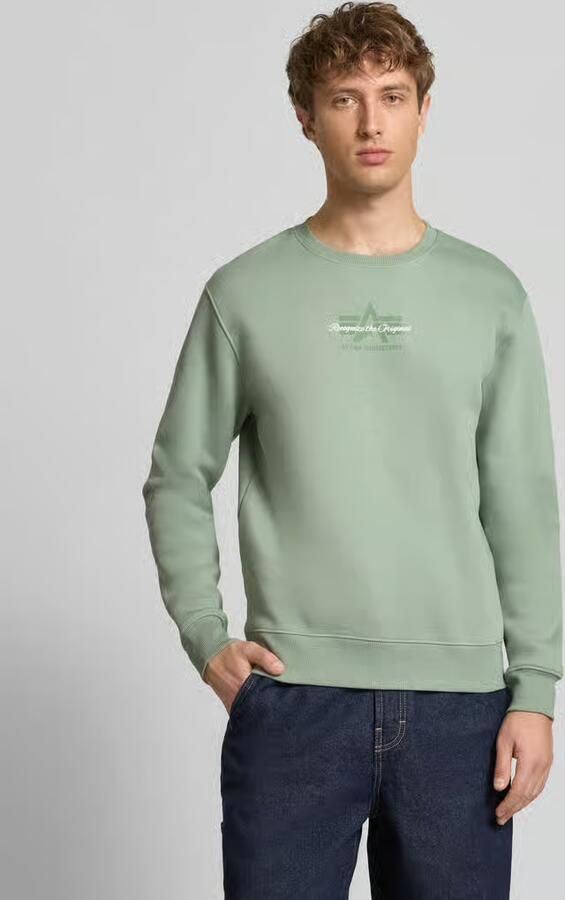 Alpha industries Sweatshirt met logo en ronde hals - Foto 2