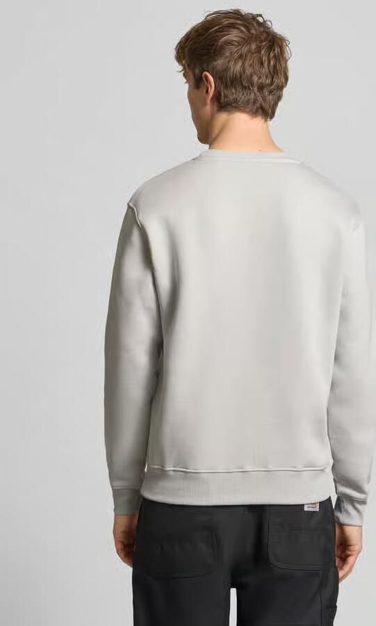 Alpha industries sweatshirt met logo en ronde hals